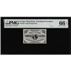 Image 1 : 1863 Third Issue Three Cents Fractional Note Fr.1226 PMG Gem Uncirculated 66EPQ