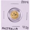 Image 1 : 2014 Australia $5 Lunar Year of the Horse 1/20 Oz Gold Coin
