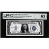 Image 1 : 1934 $1 Funnyback Silver Certificate Note Fr.1606 PMG Choice Uncirculated 63EPQ