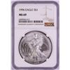 Image 1 : 1996 $1 American Silver Eagle Coin NGC MS69