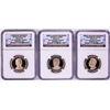 Image 1 : Lot of (3) 2016-S $1 Proof Presidential Dollar Coins NGC PF70 Ultra Cameo