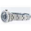 Image 9 : Rolex Ladies Stainless Steel Black Diamond Oyster Quickset Datejust Wristwatch