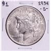 Image 1 : 1934-S $1 Peace Silver Dollar Coin