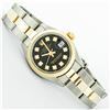 Image 3 : Rolex Ladies Black Diamond Oyster Perpetual Datejust