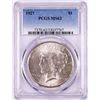 Image 1 : 1927 $1 Peace Silver Dollar Coin PCGS MS63