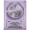 Image 2 : 2021 Type 2 $1 American Silver Eagle Coin PCGS MS70 First Strike Damstra Signature