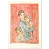 Image 1 : Hibel (1917-2014) "Sonya And Family" Limited Edition Lithograph On Rice Paper