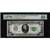 Image 1 : 1928B $20 Federal Reserve Note Richmond Fr.2052-E PMG About Uncirculated 55EPQ