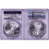 Image 1 : Lot of 2021-(S) & (W) Type 2 $1 American Silver Eagle Coins PCGS MS69 First Strike