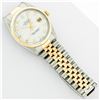 Image 7 : Rolex Men's Two Tone Mother Of Pearl VS Diamond Datejust Wristwatch