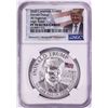 Image 1 : 2020 Cameroon 1000 Francs High Relief Donald Trump Silver Coin NGC PF70 Ultra Cameo