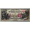 Image 1 : 1875 $5 Greene County National Bank Carrollton, IL CH# 2390 National Currency Note