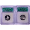 Image 1 : Lot of (2) 2005-S Proof Silver State Quarter Coins ICG PR69DCAM