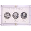 Image 1 : Lot of (3) 1965 Canadian Silver Dollar Coins