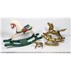 Image 1 : LOT OF 4  VINTAGE ROCKING HORSE TOY ORNAMENT