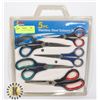 Image 1 : 5PC STAINLESS STEEL SCISSORS SET