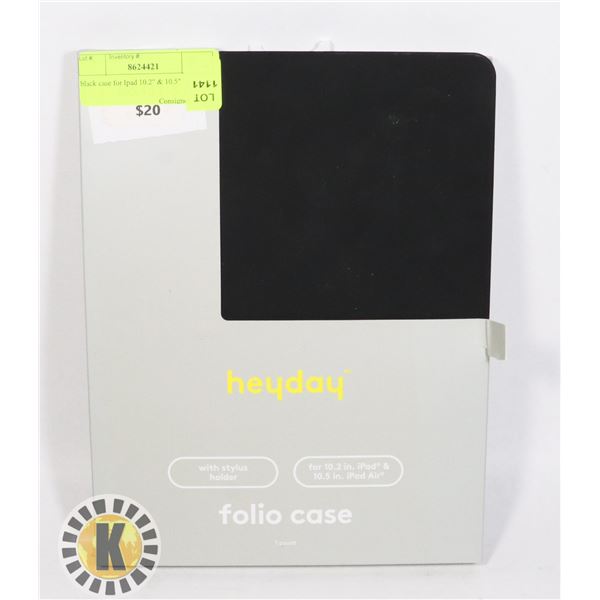 BLACK CASE FOR IPAD 10.2" & 10.5"