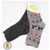 Image 1 : TWO PAIRS OF NEW WOMENS WINTER CREW SOCKS