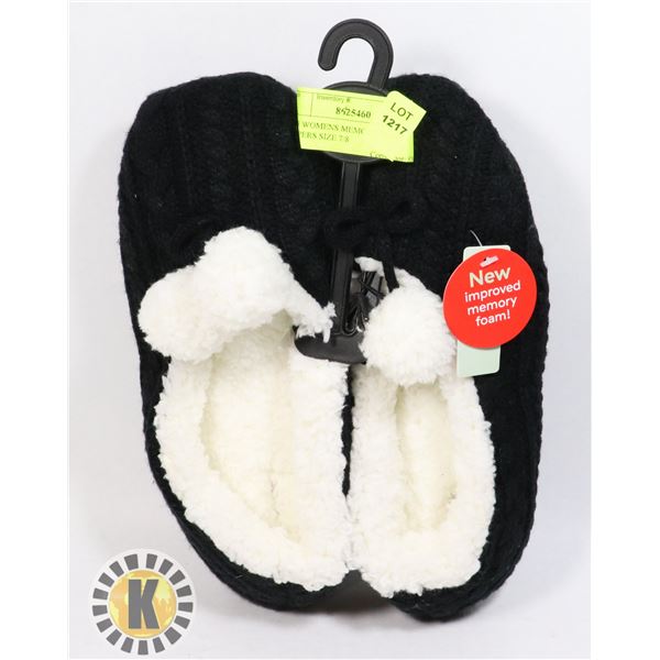 NEW WOMENS MEMORY FOAM SLIPPERS SIZE 7/8