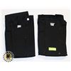 2 BLACK CULINARY TOPS - SIZE 5XL