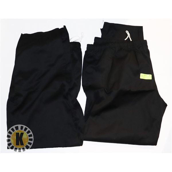 2 PAIRS OF BLACK FOOD INDUSTRY PANTS - SIZE 54