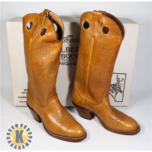 NEW MADE IN CALGARY COWBOY BOOTS SIZE: 6EE