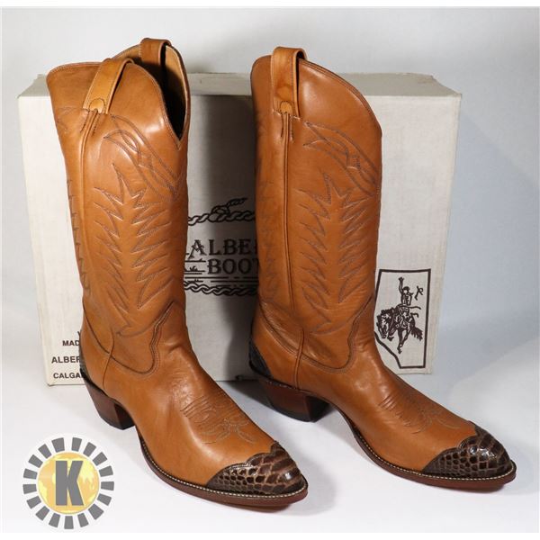 NEW MADE IN CALGARY COWBOY BOOTS SIZE: 11.5AA