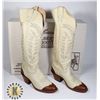 NEW MADE IN CALGARY COWBOY BOOTS SIZE: 6AA