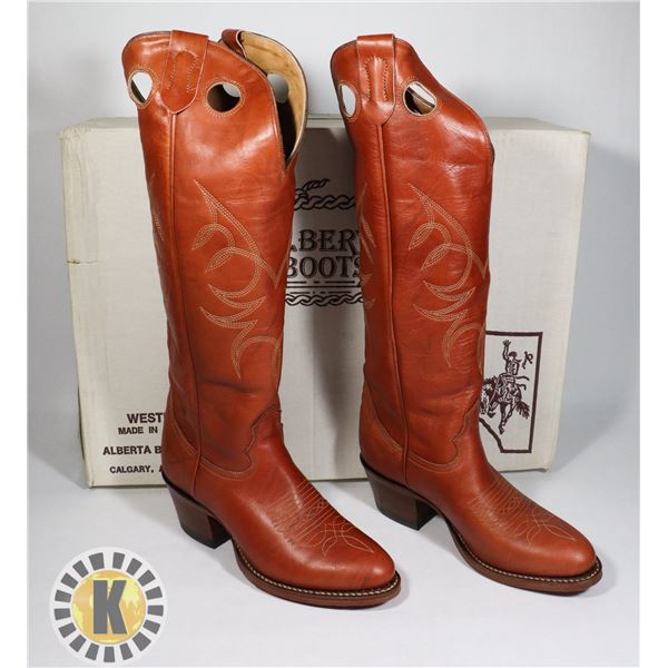 NEW MADE IN CALGARY COWBOY BOOTS SIZE: 4.5