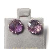 Image 1 : 14K YELLOW GOLD AMETHYST(3.25CT) EARRINGS