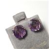 Image 2 : 14K YELLOW GOLD AMETHYST(3.25CT)  EARRINGS