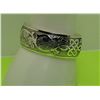Image 1 : 2)  TIBETAN SILVER 1/2" WIDE TOTEM CUFF BRACELET.