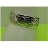 2)  TIBETAN SILVER 1/2" WIDE TOTEM CUFF BRACELET.