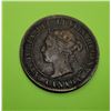 Image 2 : 12)  CANADIAN VICTORIAN 1901 LARGE PENNY.