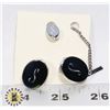 Image 1 : VINTAGE ANAGRAM "S" CUFFLINKS AND TIE TAC