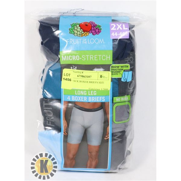 MENS 4 PACK BOXER BRIEFS SIZE 2XL