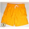 MENS YELLOW SWIM TRUNKS SIZE M