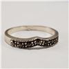 Image 2 : SILVER MARCASITE RING (~SIZE 7)