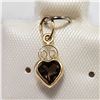 Image 1 : 14K YELLOW GOLD SMOKEY QUARTZ PENDANT