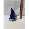 Art glass sail boat