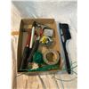 Hammers, tape measures pump etc