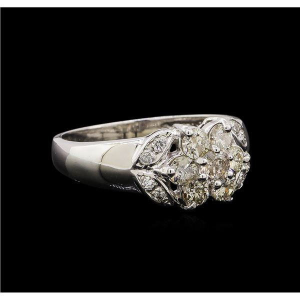 14KT White Gold 0.65 ctw Diamond Ring