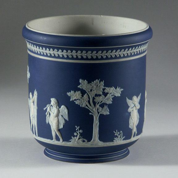 WEDGWOOD BLUE JASPERWARE JARDINIERE