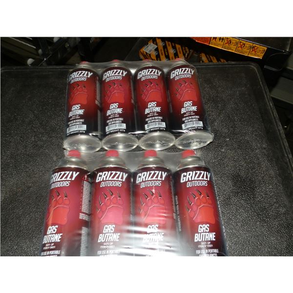 8 Cans Of Gas Butane For Portable Gas Appliances