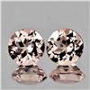 Image 1 : Natural Peach Pink Morganite  Pair {Flawless-VVS}