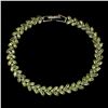 Image 1 : Natural Unheated Peridot Sapphire bracelet