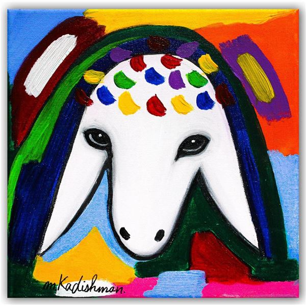 Menashe Kadishman- Original Acrylic on Canvas "Untitled"