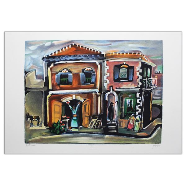 Nachum Gutman- Original Lithograph "The Watermelon Vendor"