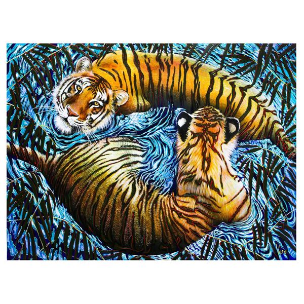 Vera V. Goncharenko- Original Oil on Canvas "In the Water"