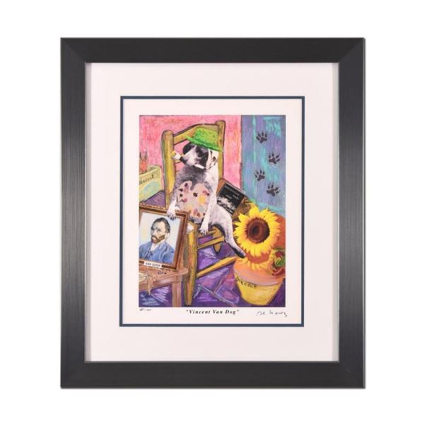 Nelson De La Nuez, "Vincent Van Dog" Framed Limited Edition Artist Proof, Numbered and Hand Signed w